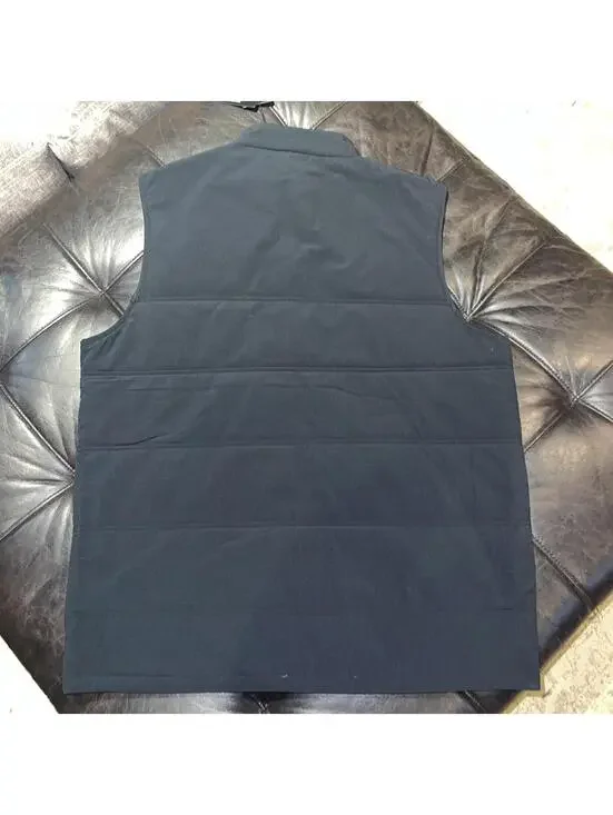 Travis Mathew Golf Vest Men’s XL Black Cold Bay Full Zip Logo New - Picture 5 of 5